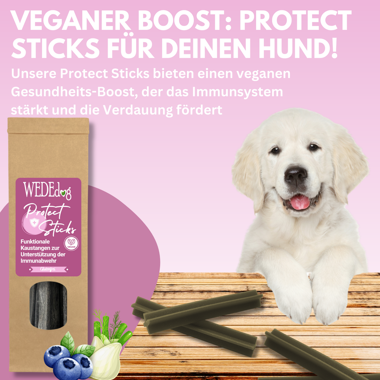 WEDEdog PROTECT STICKS Kausticks 7 Stück