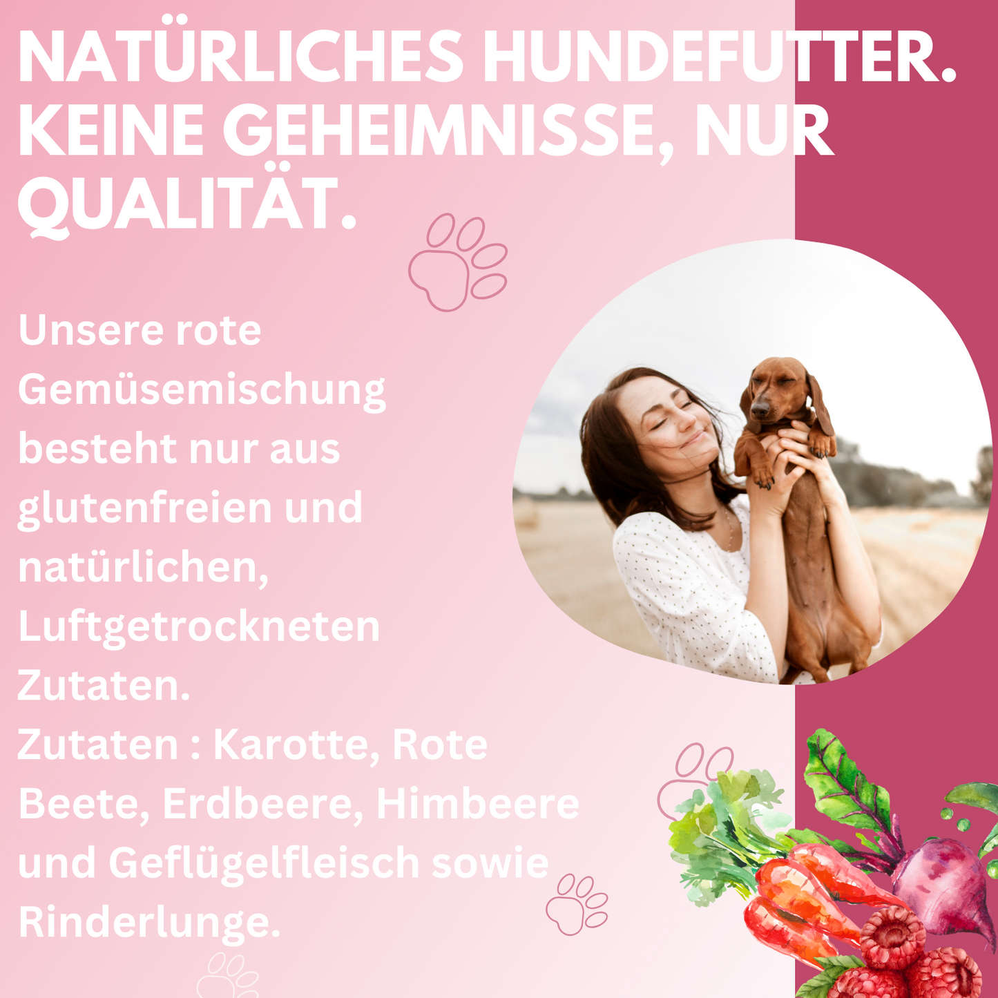 WEDEdog Hundefutter Topping Rote Vielfalt 150g