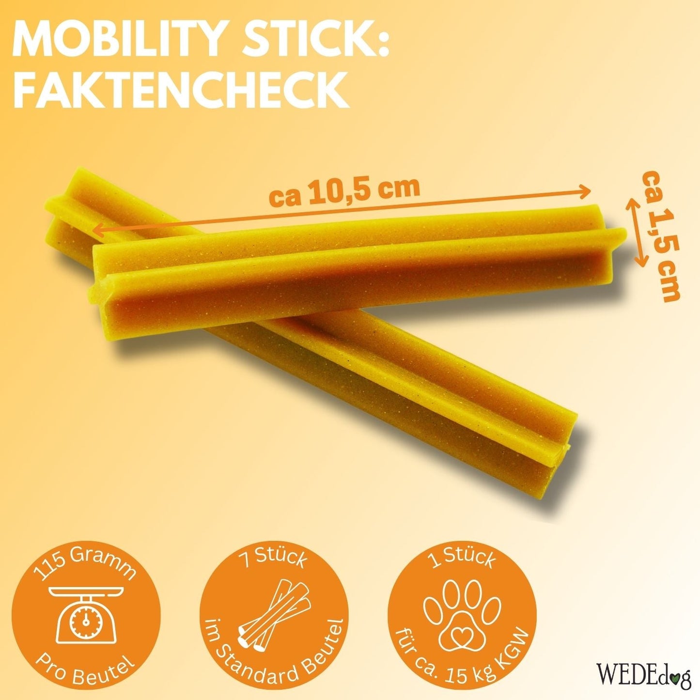 WEDEdog MOBILITY STICKS Kausticks 115g